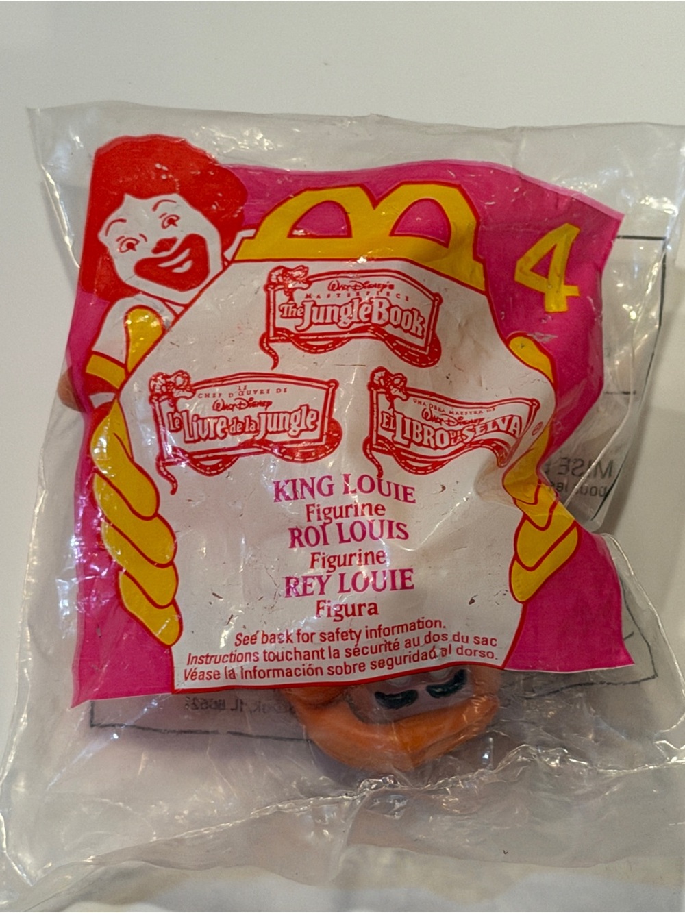 McDonald's 1997 The Jungle Book 4 King Louie NIP